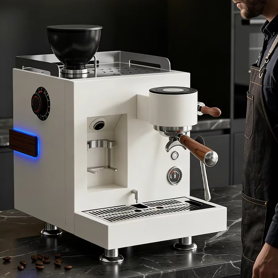 Coffee Grinder Burr Flat - Умный дисплей, 64-мм плоские жернова, экстрактор,