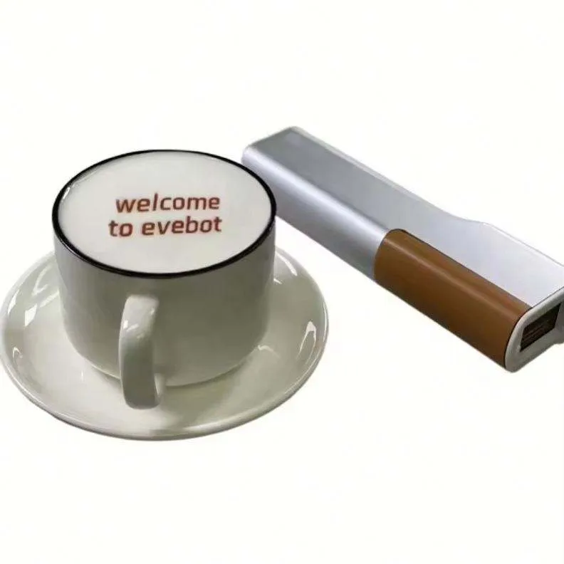 Coffee Equipment Logo - Портативный принтер для латте-арта и кофе,