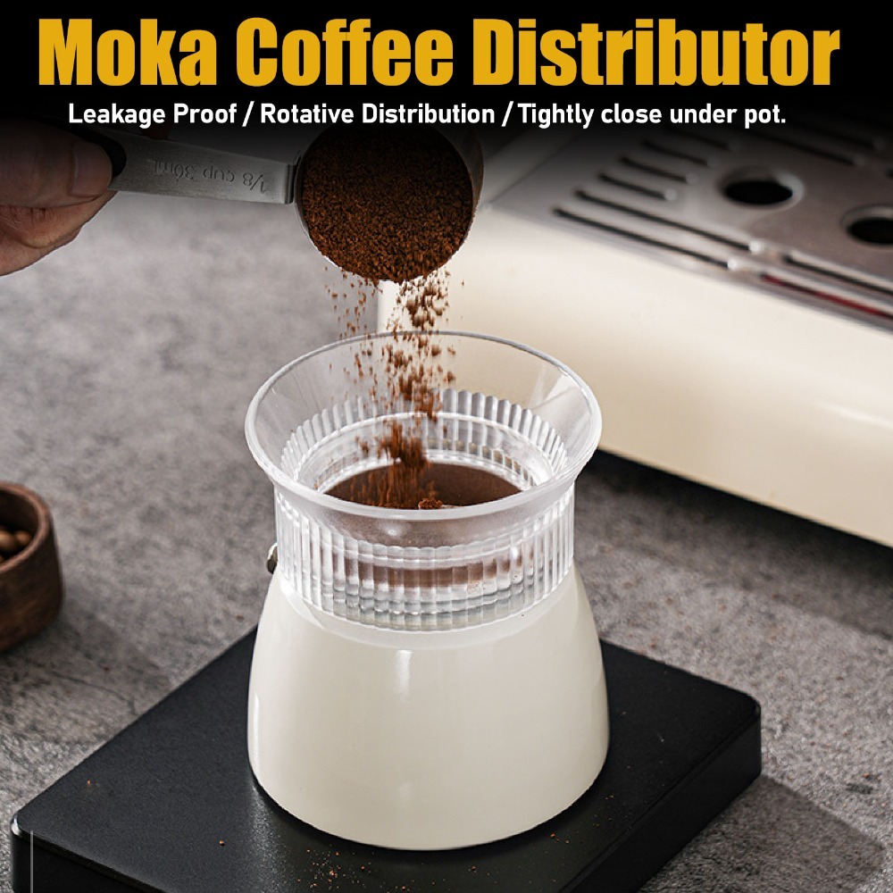 Dosing Funnel Ring - Прозрачная/черная дозирующая воронка для кофеварки Moka